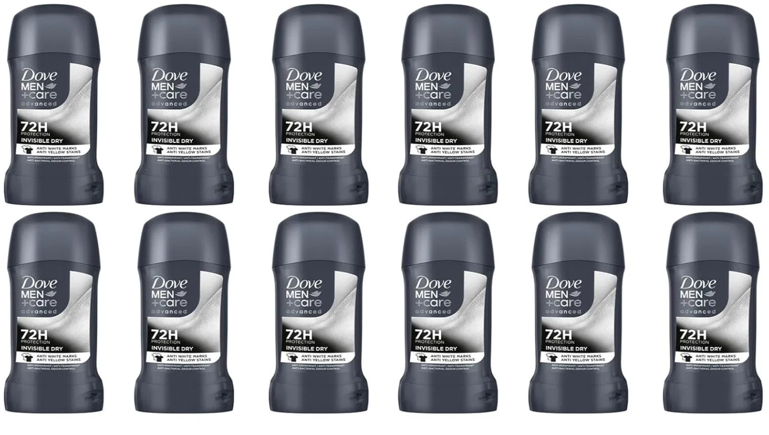 Антиперспирант-стик Dove Men+Care Advanced Invisible Dry, 12 шт по 50 мл
