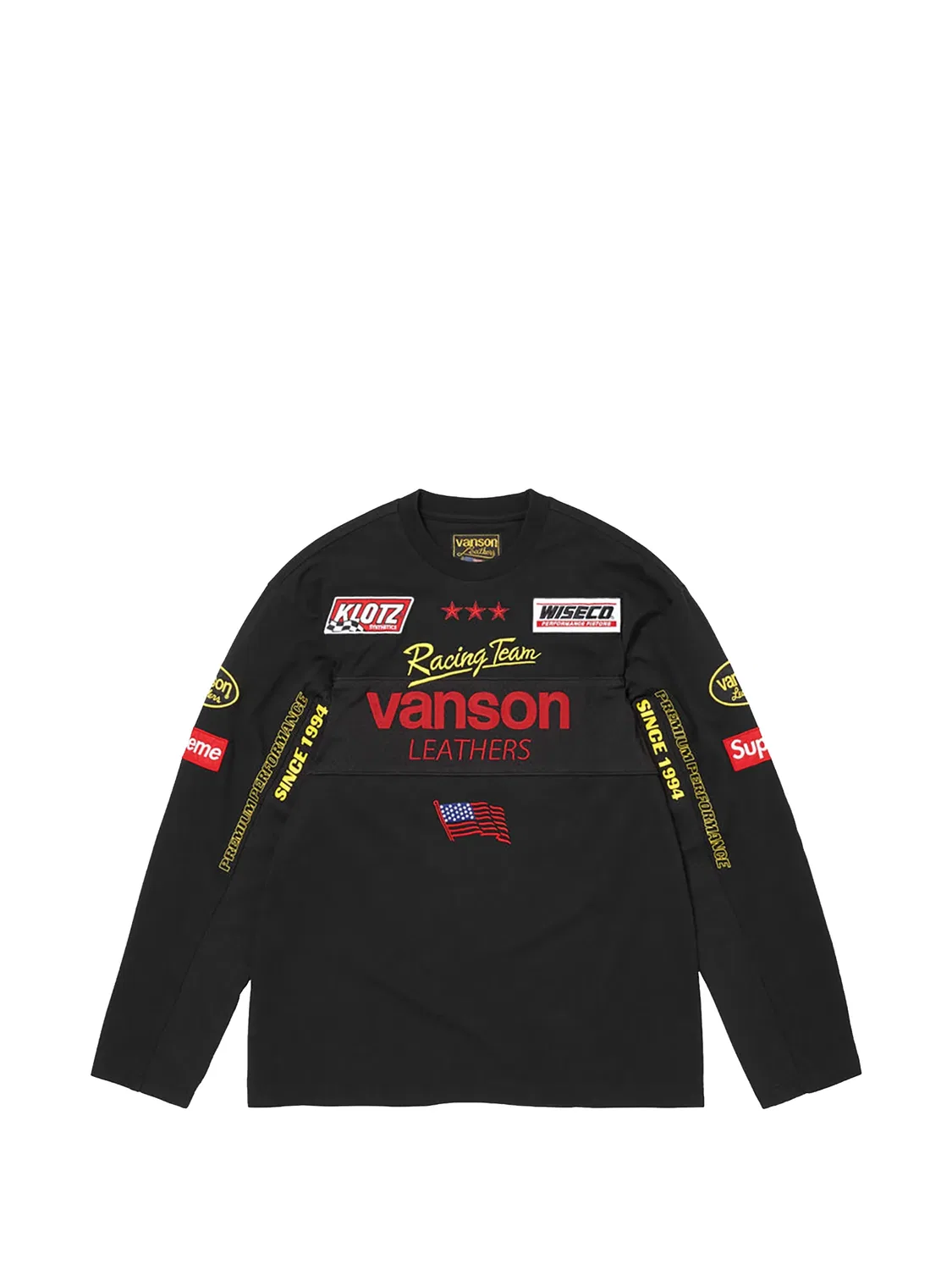 Футболка из коллаборации с Vanson Leathers Supreme, черный