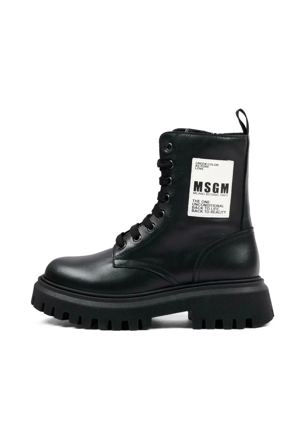 Stivaletti stringati - ботильоны на шнуровке Msgm, Black