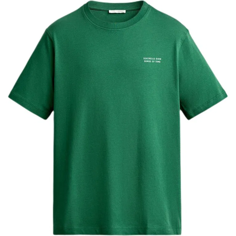 Мужская футболка с круглым вырезом Green ZARA