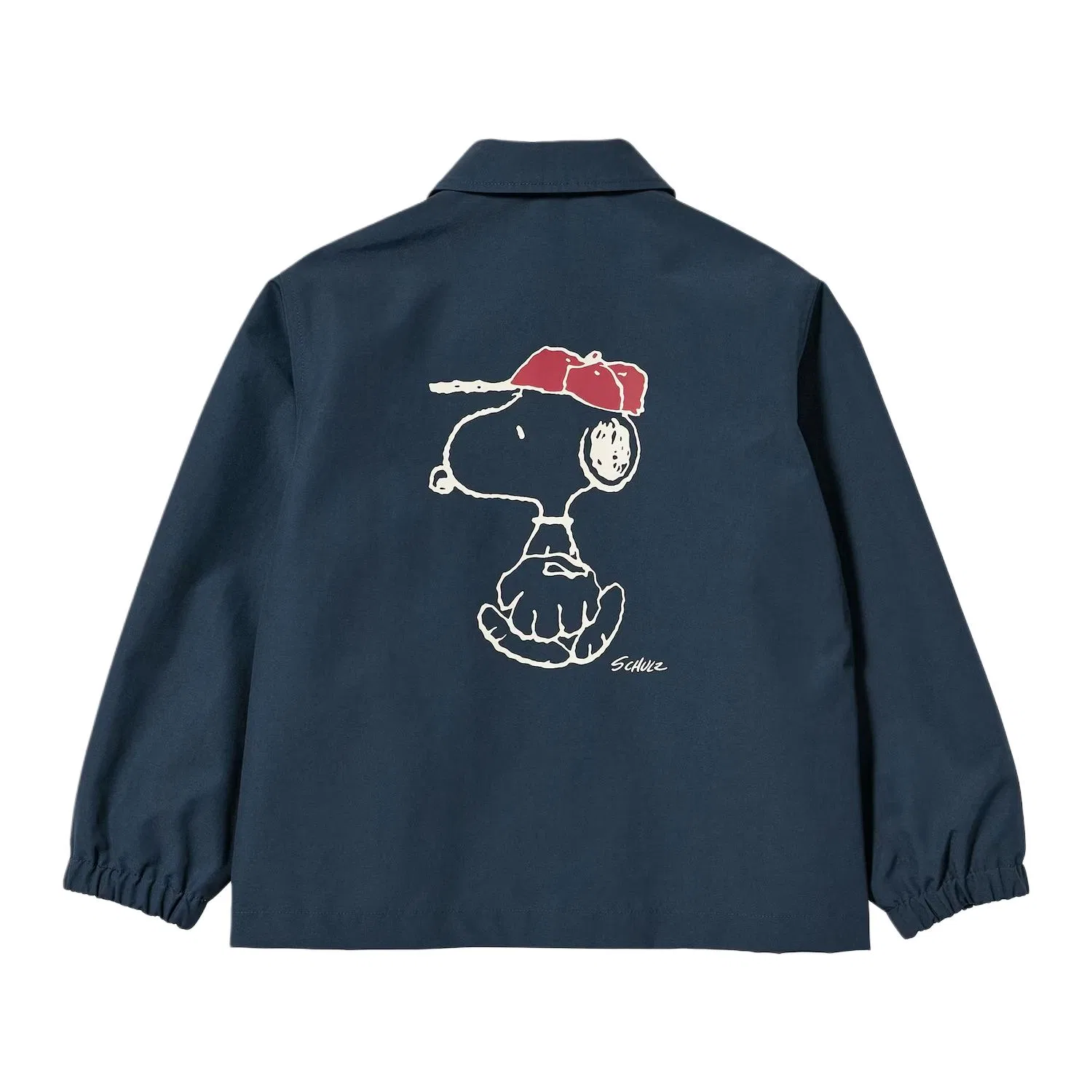 Детская куртка на молнии с воротником-лацканом X PEANUTS UNIQLO, 69 Navy Blue — фото 3