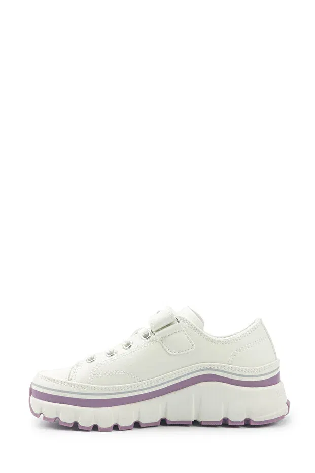 Детские кроссовки для девочек текстильные Kenta jr 5pr white girl sneakers U.S. Polo Assn., White — фото 3