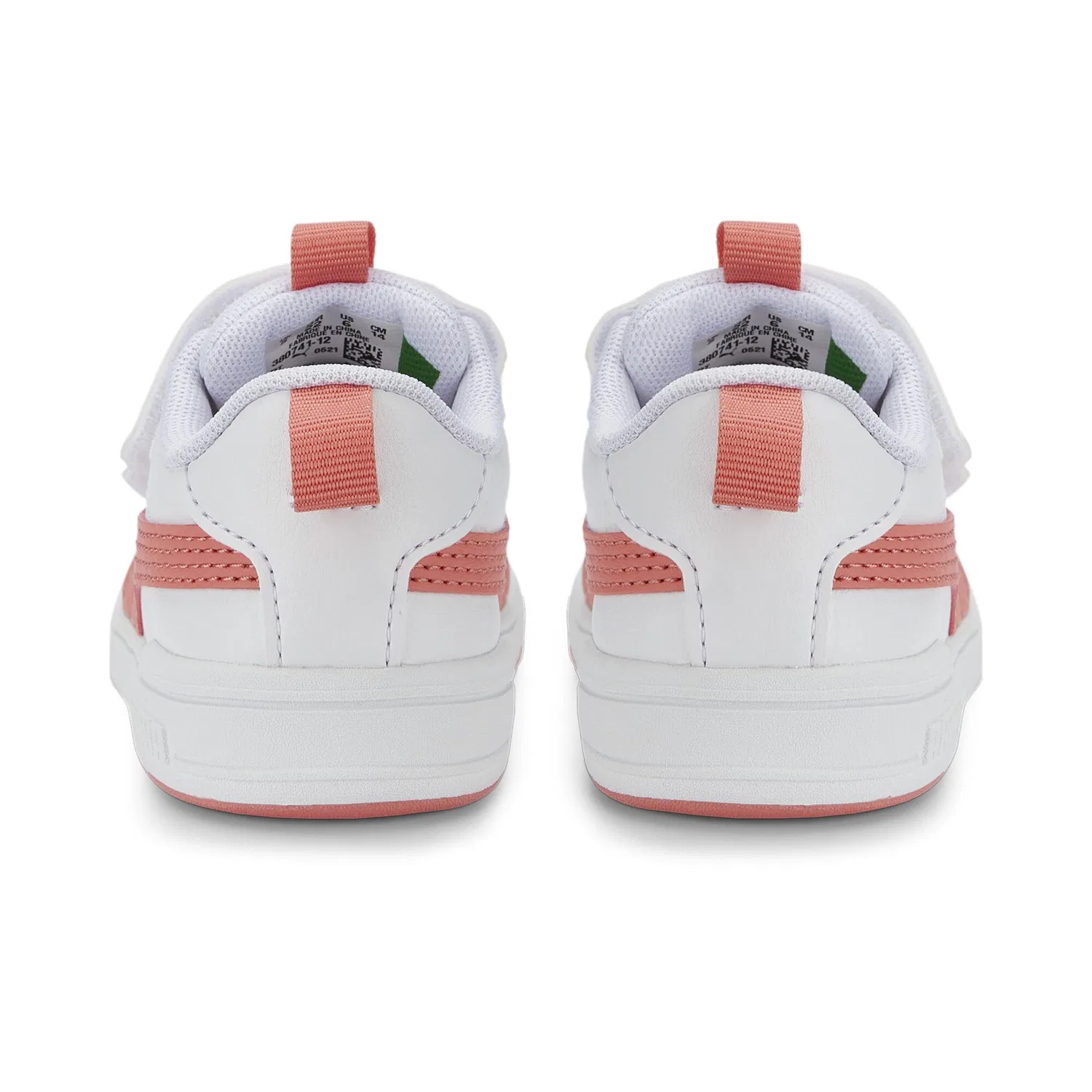 Детские кроссовки для девочек с липучкой Multiflex SL V PS PUMA PUMA White Carnation Pink — фото 3