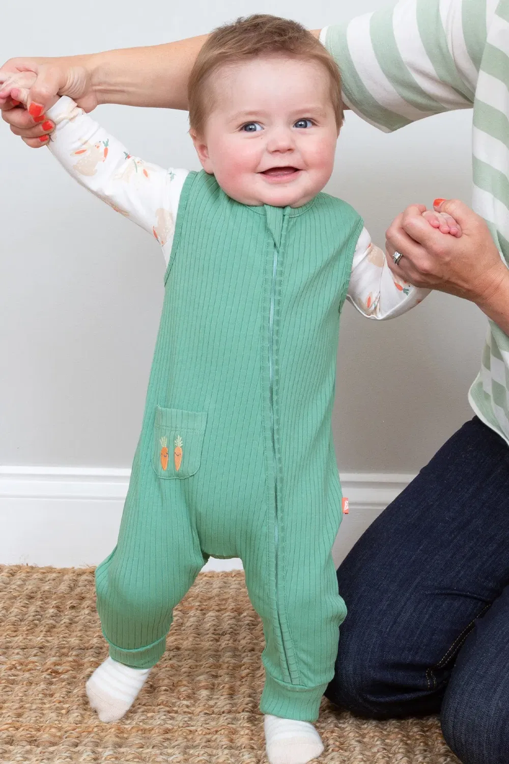 Детский комбинезон с застежкой-молнией Kite, Green — фото 2