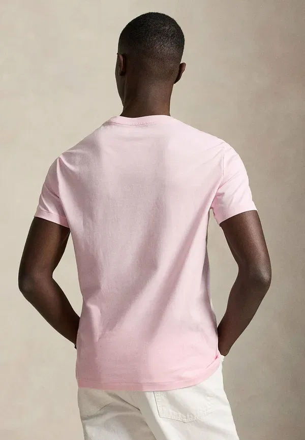 Футболка хлопковая basic t-shirt Ralph Lauren, розовый — фото 3