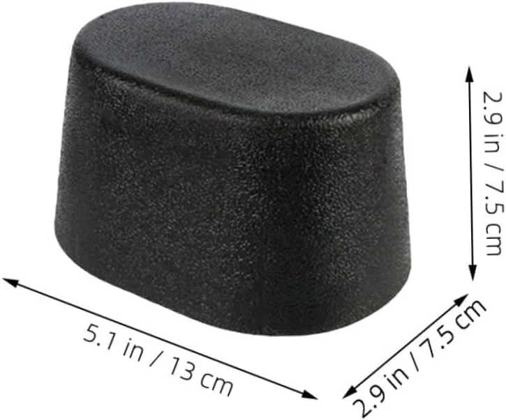 U-образная подушка для шеи Homoyoyo, силикон, черный, 13x7,5x7,5 см — фото 2