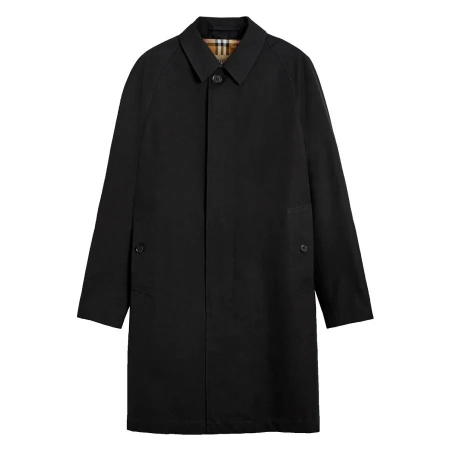 Пальто-кэраут мужское с рагланом Camden Car Coat Burberry, Black