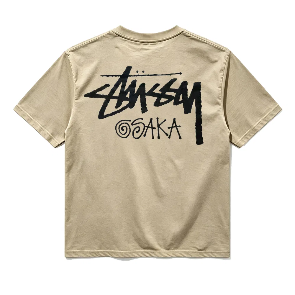 Детская футболка с прямым кроем SS26 Stussy, Khaki