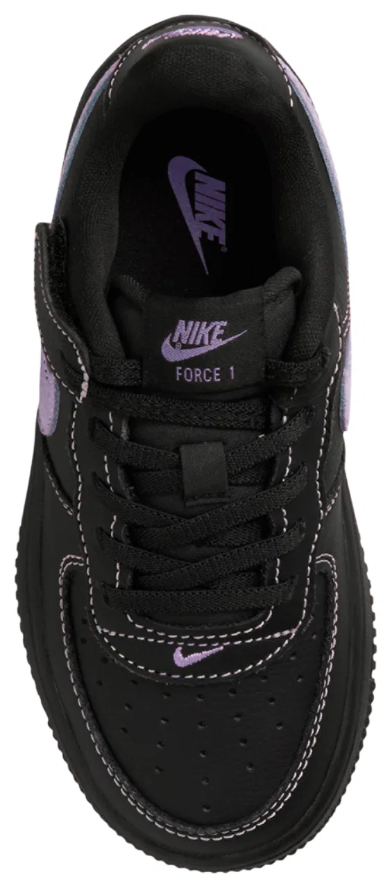 Кроссовки для мальчиков Air Force 1 Nike, черный/фиолетовый — фото 3