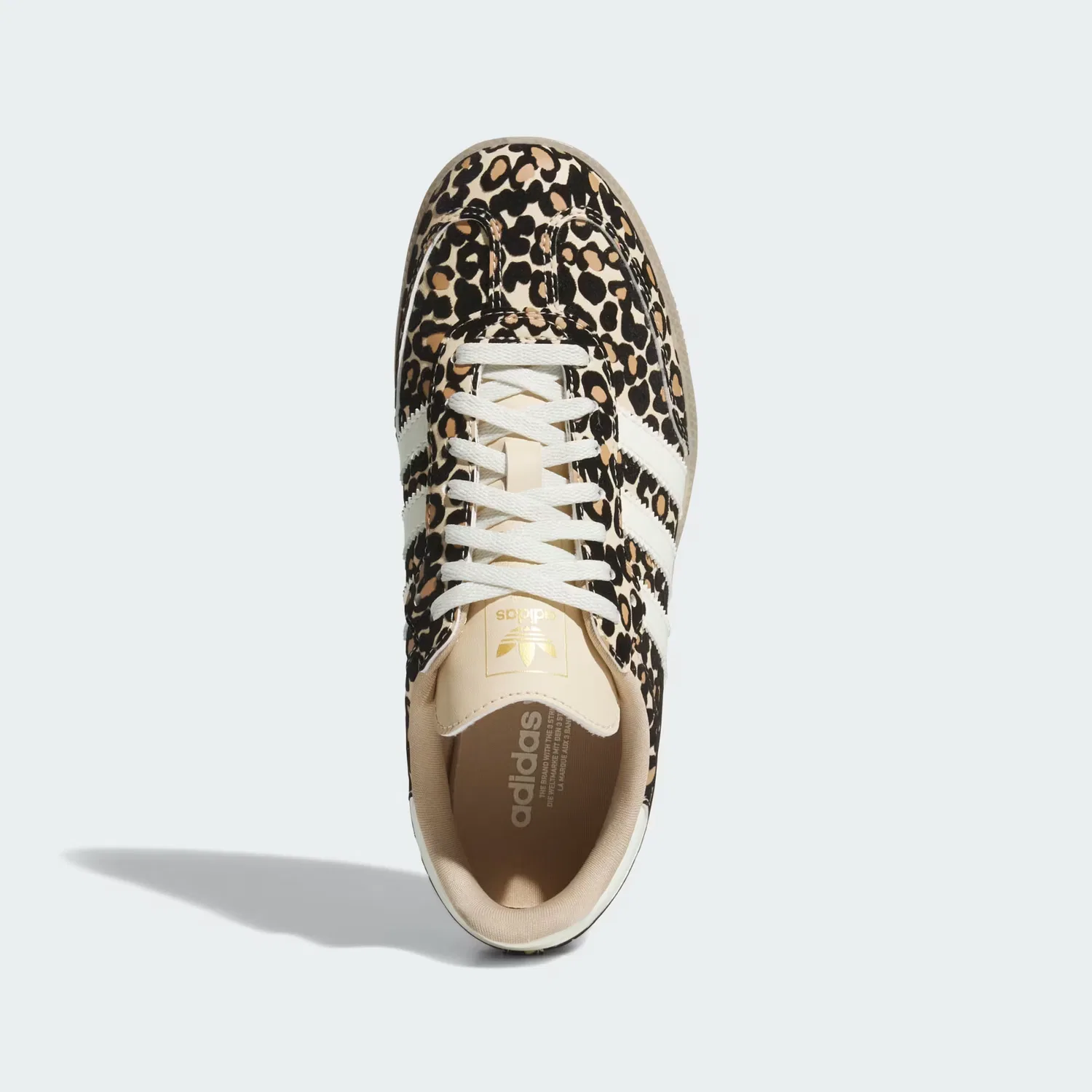 Детские кроссовки на резиновой подошве Samba OG J Adidas Originals, Sand Strata/Слоновая кость/Gum — фото 2