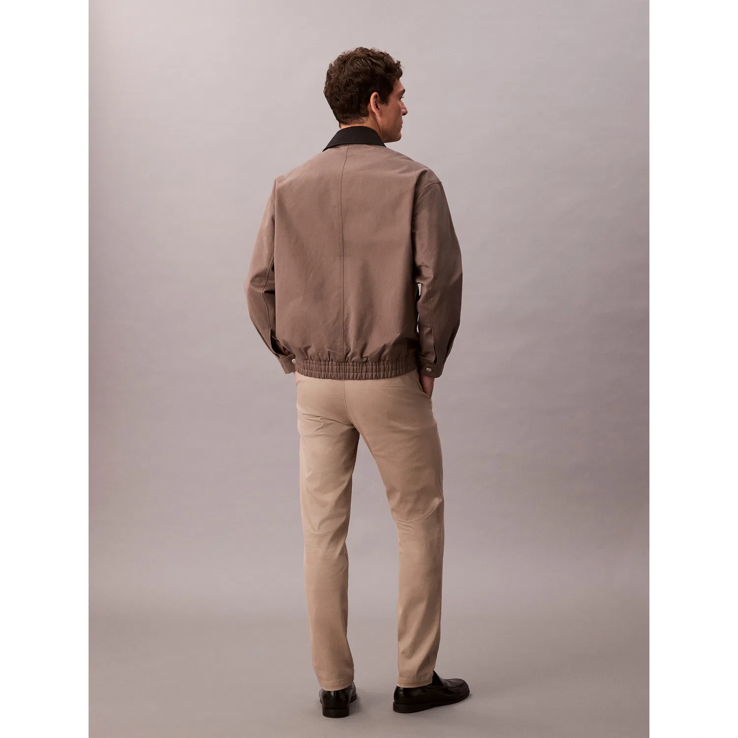 Мужские чиносы узкого кроя из эластичного хлопка Calvin Klein, Vintage Khaki — фото 2