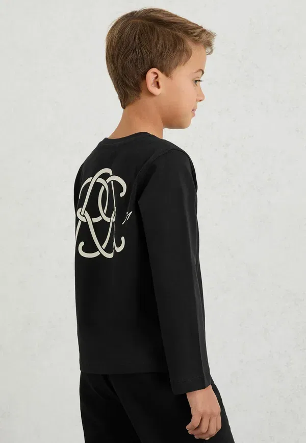Футболка с принтом Stefan monogram Reiss, черный — фото 2