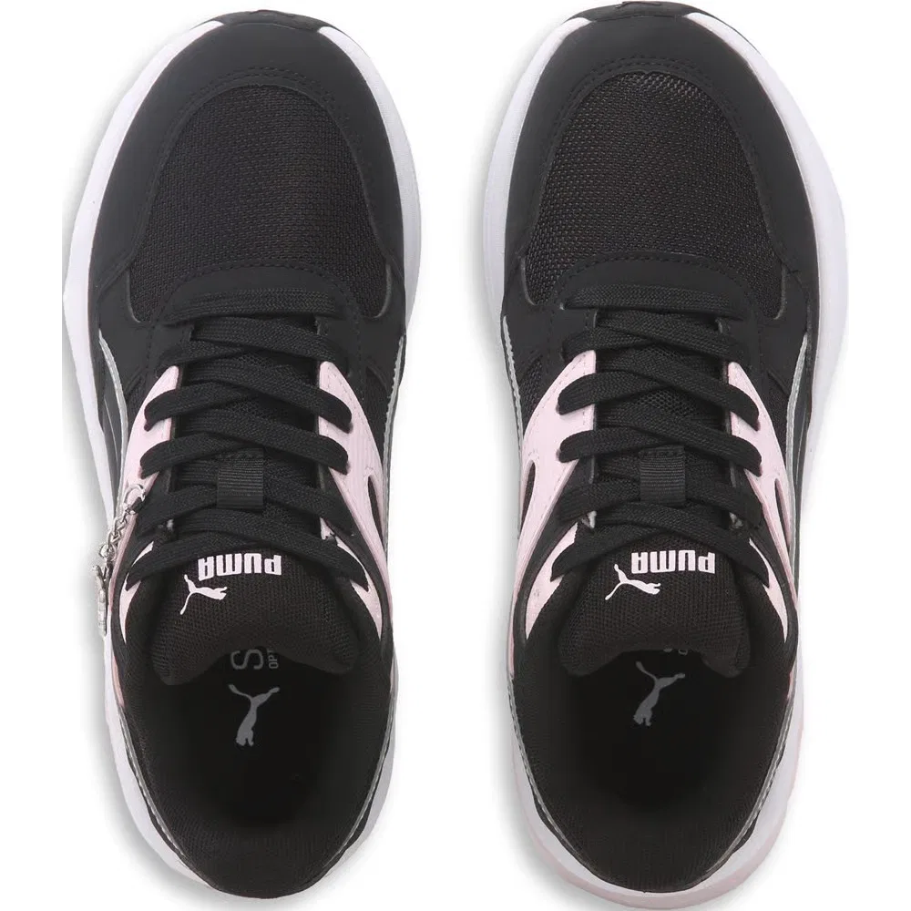 Детские ретро-кроссовки Seeker Puma, Black/Pink — фото 4
