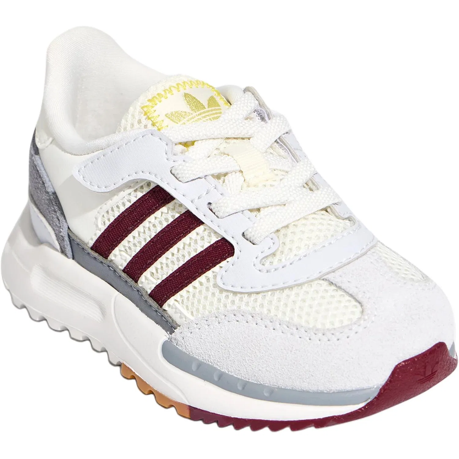 Детские кроссовки для мальчиков Adidas Originals RETROPY, Цвет Jade White/Red/Fuyi Gray — фото 4