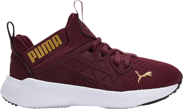 

Кроссовки Puma Soft Enzo NXT Little Kid Aubergine Team Gold, красный