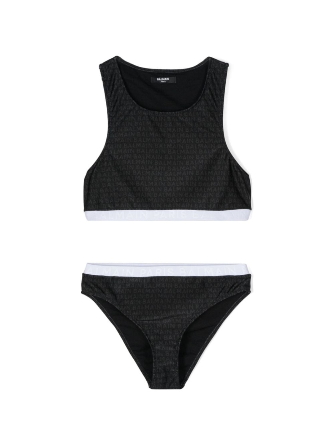 

Balmain Kids бикини с логотипом, черный