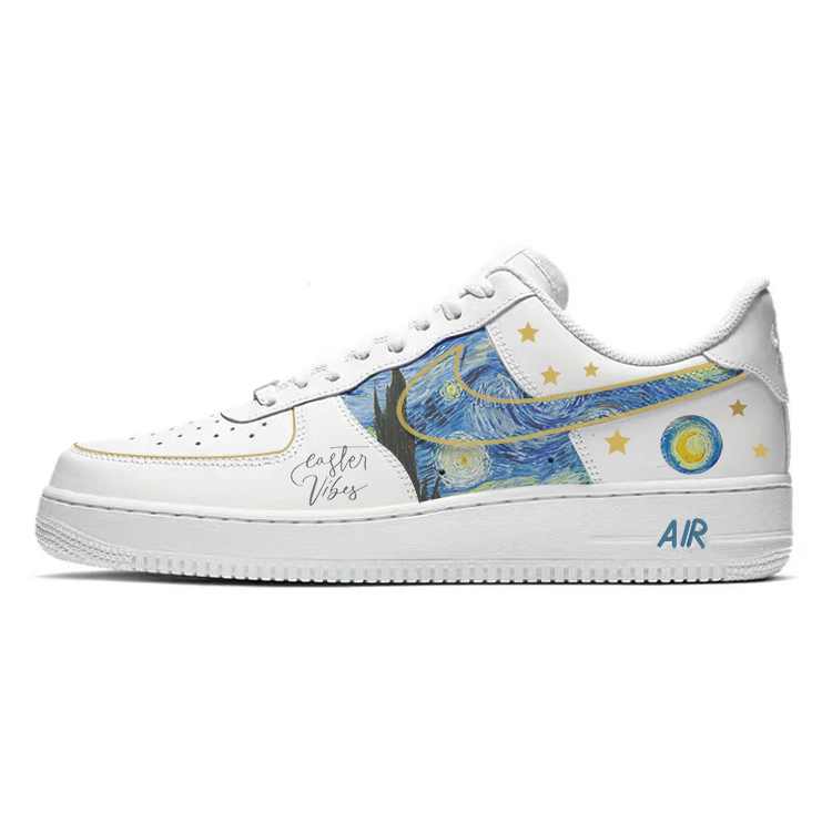 

Кроссовки Nike Air Force 1 Skateboarding Shoes Women's Low-top White/blue, синий