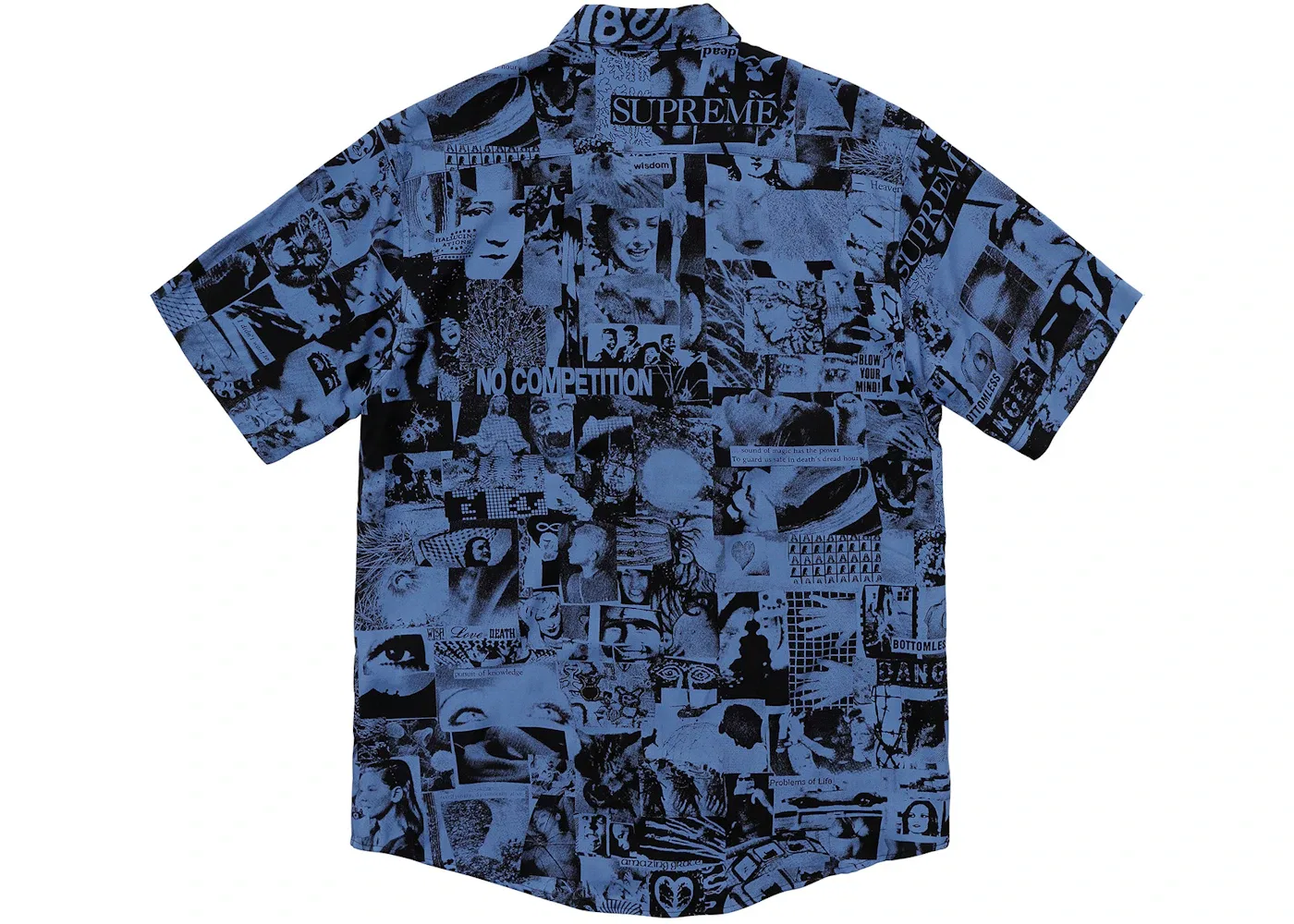 Мужская рубашка с принтом Supreme Shirt, Royal — фото 2