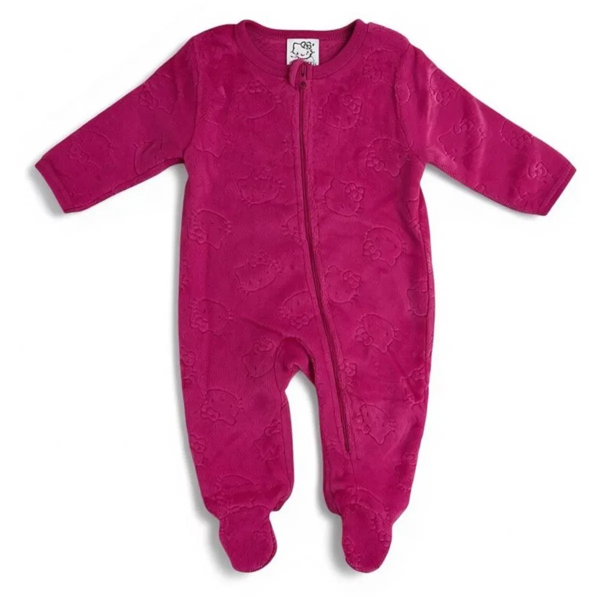 Детский комбинезон для девочек с искусственным мехом Hello Kitty, Fuchsia
