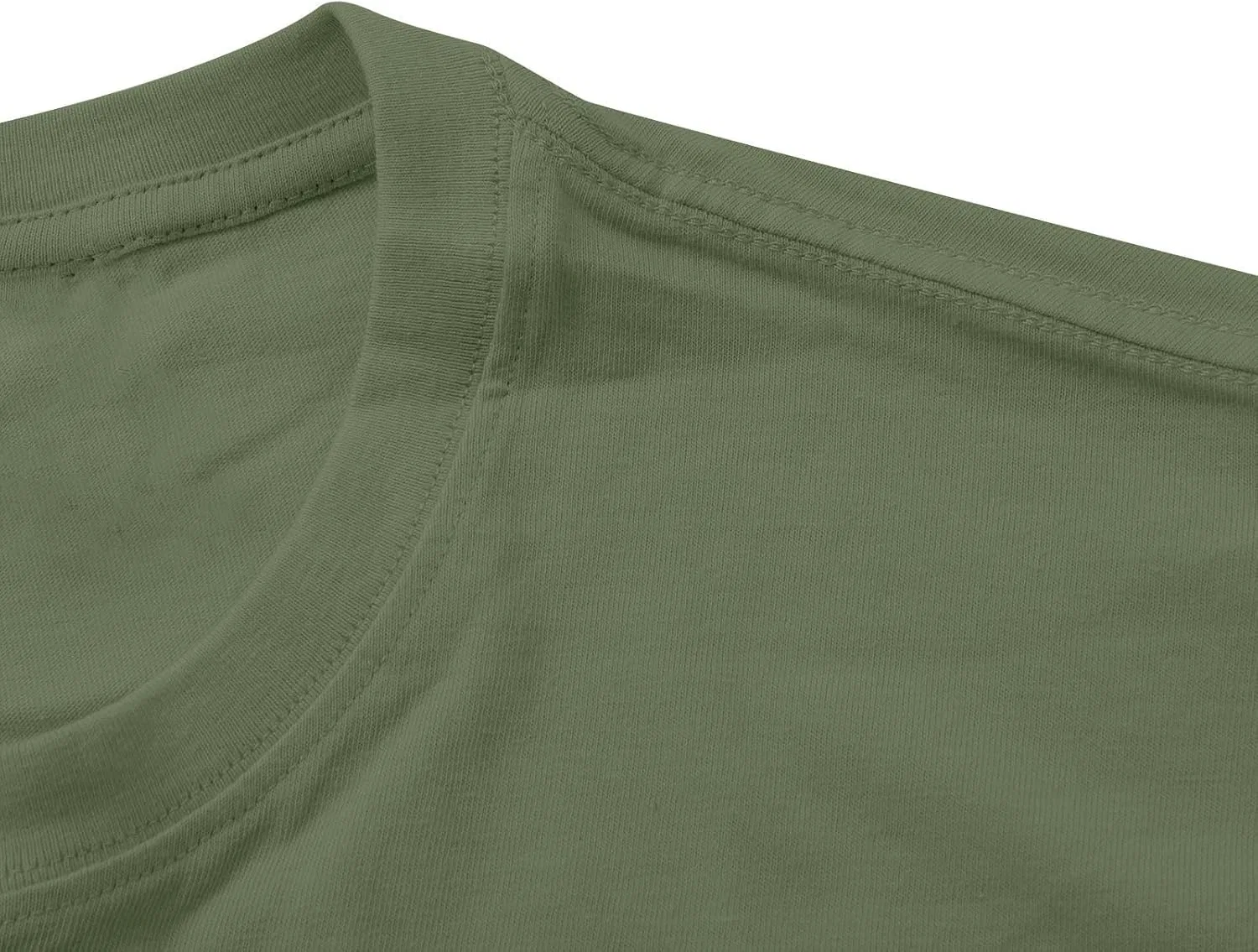 Мужская футболка с круглым вырезом из хлопка, Green — фото 4