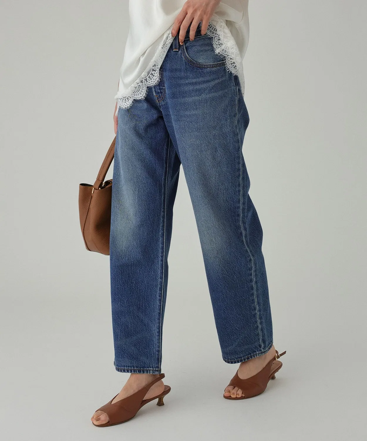 Женские джинсы прямого кроя с моделью 90's Ankle Denim Levi's, Light Blue