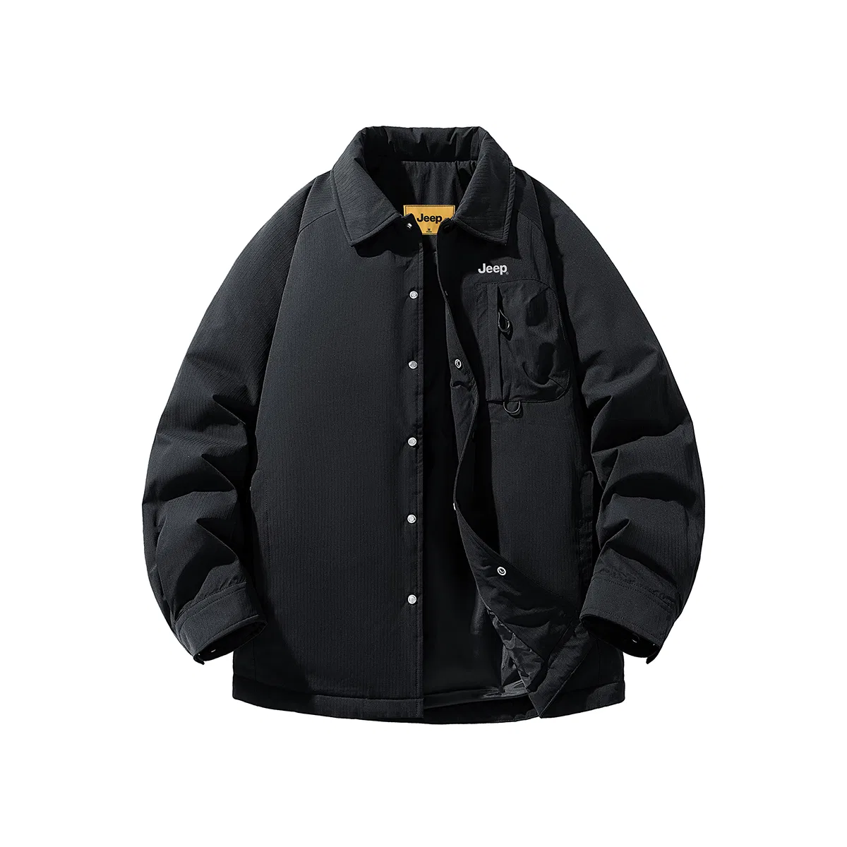 Детский пуховик с лацканами легкий Jeep, Black