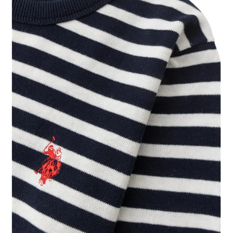 Мужская футболка с круглым вырезом U.S. POLO ASSN., Medium Gray Stripes — фото 4