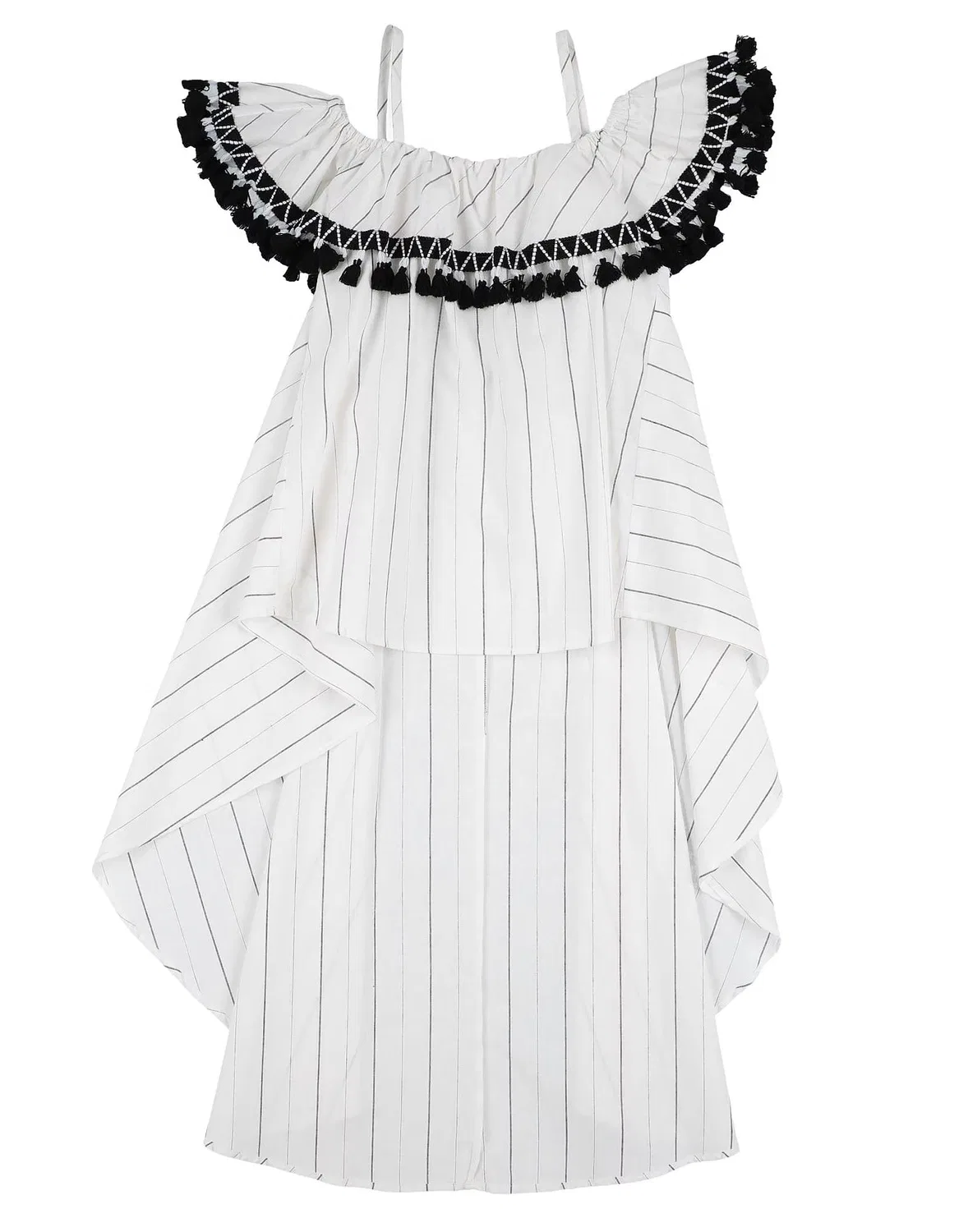 Футболка с воротником-лодочкой Striped Patrizia Pepe, белый