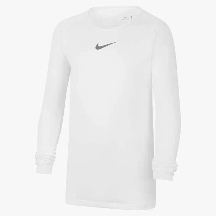 Детское функциональное лонгслив с длинным рукавом Park First Layer LS Nike, Weiss Grau