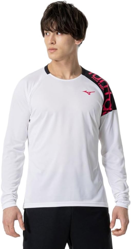 

Волейбольная тренировочная толстовка Mizuno V2MAA521, стандартный крой, белый/розовый