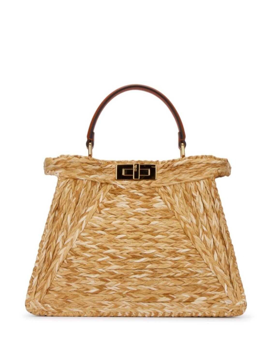 

Сумка FENDI из рафии, нейтральный цвет