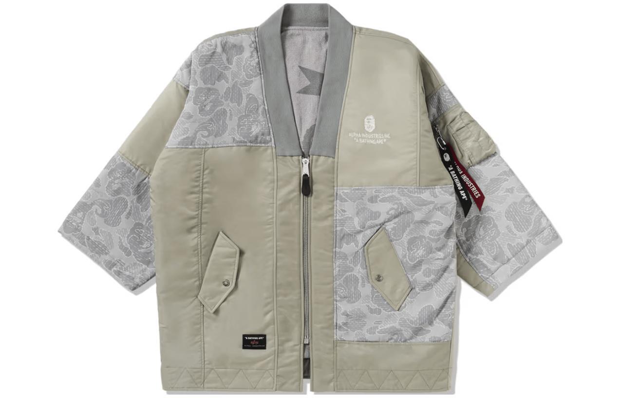 

Совместно с Alpha Industries куртка унисекс A Bathing Ape, серый