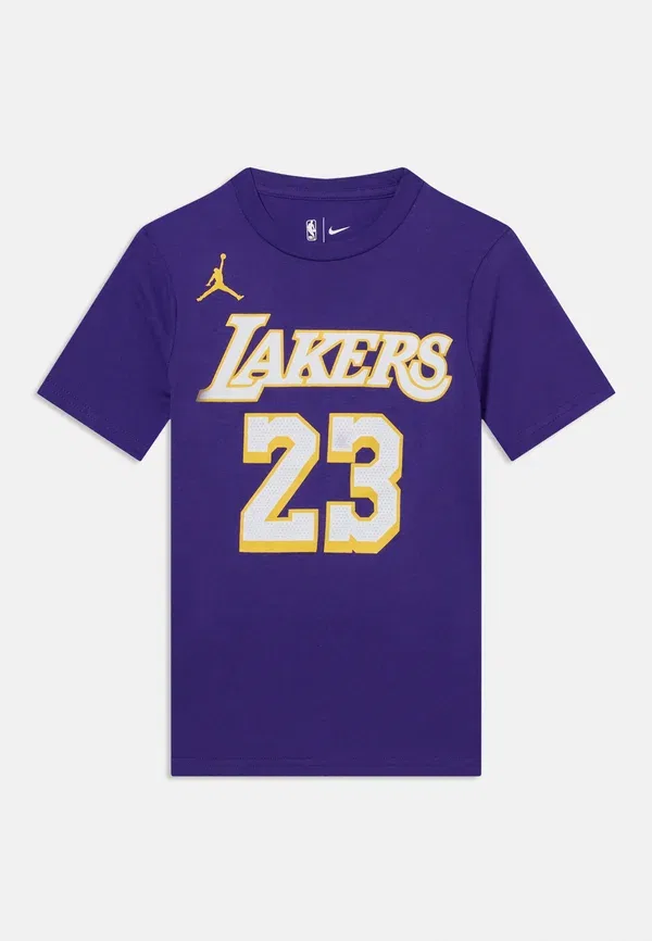 Футболка Nike Performance, NBA Los Angeles Lakers LeBron James Boys Statement Tee Print, фиолетовый — фото 3