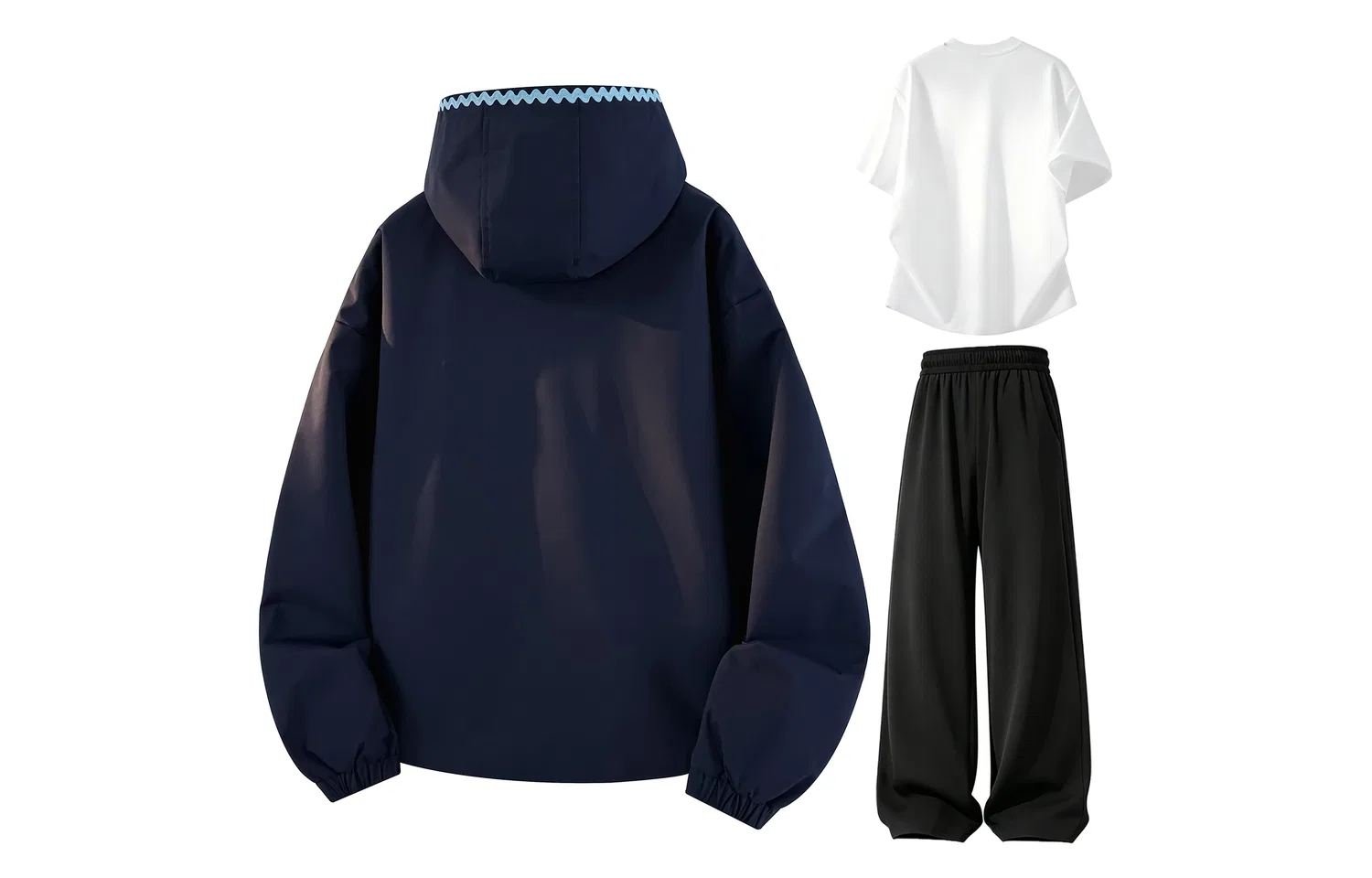 Детский комплект куртки и брюк с капюшоном из ветровки Windbreaker Jacket & Pants Sets WARRIOR — фото 4