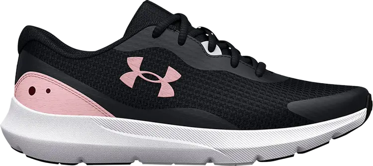 Кроссовки Under Armour Wmns Surge 3 Black Prime Pink, черный