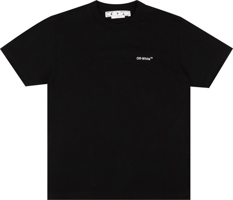 

Футболка Off-White Bricks Slim T-Shirt 'Black/White', черный