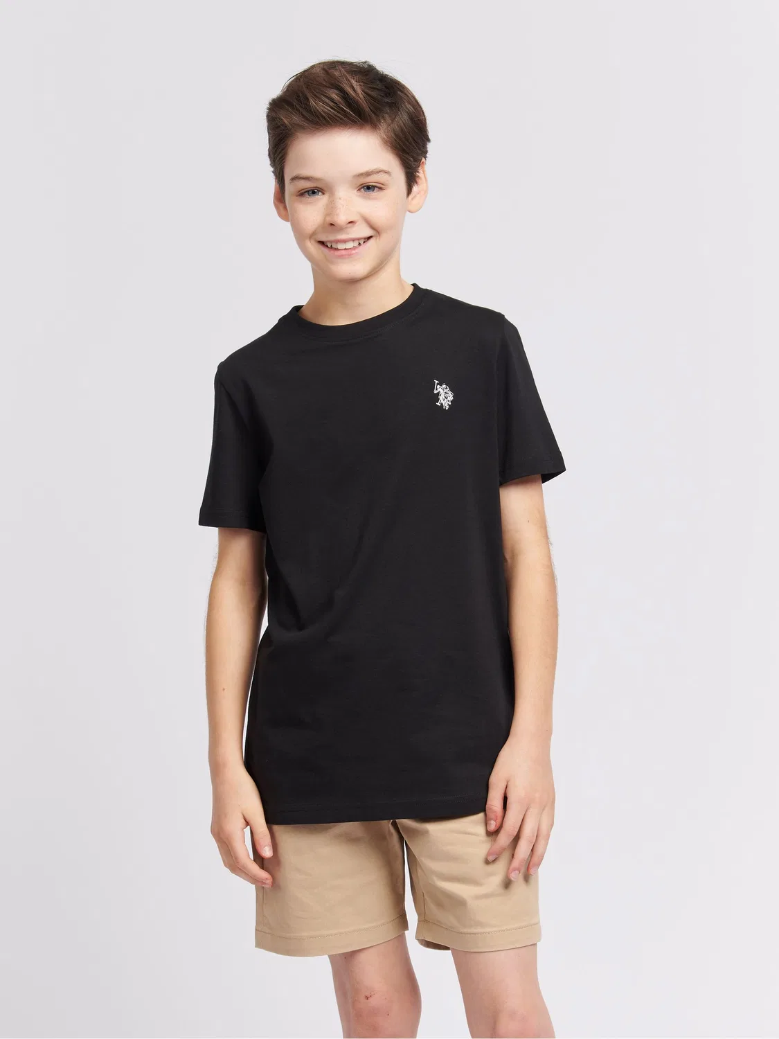 Футболка с логотипом U.S. Polo Assn., черный