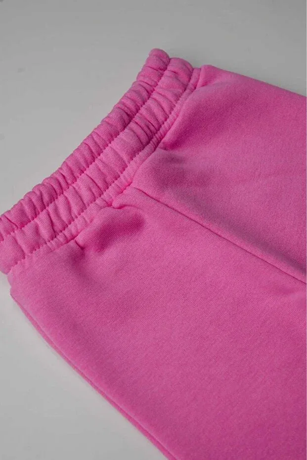 Детские джоггеры для девочек утепленные Basics Heyadventure, Pink — фото 2
