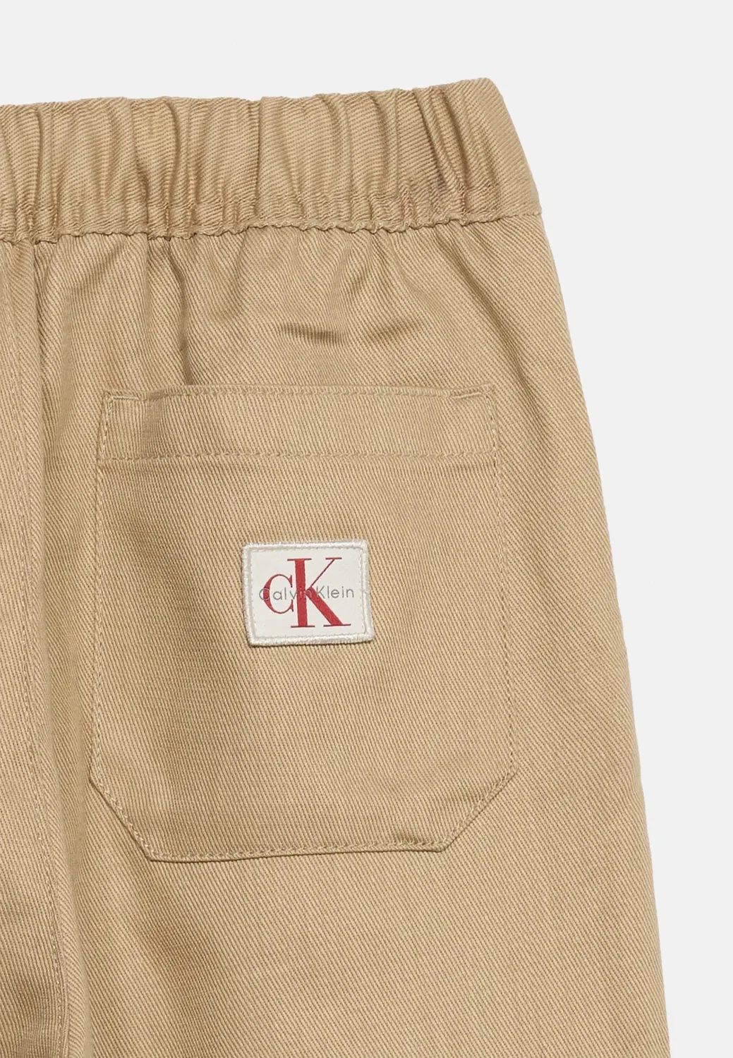 Удобные фактурные брюки прямого кроя Calvin Klein Jeans, Cornstalk — фото 4