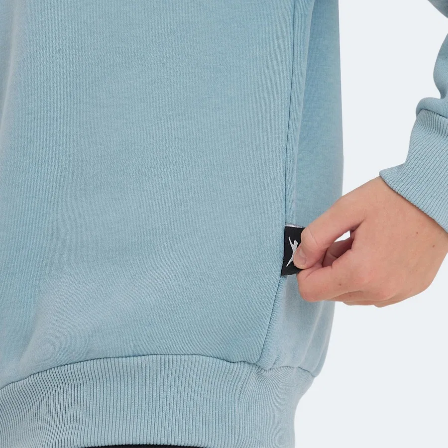 Детский свитшот с длинным рукавом Lone Slazenger, Серо-бежевый — фото 4