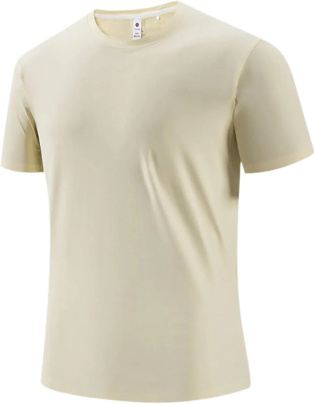 Мужская футболка свободного кроя с коротким рукавом, Beige
