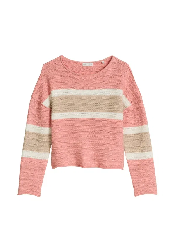Джемпер из хлопка Teens-girls pullover im inside-out-look, красный Marc O'Polo