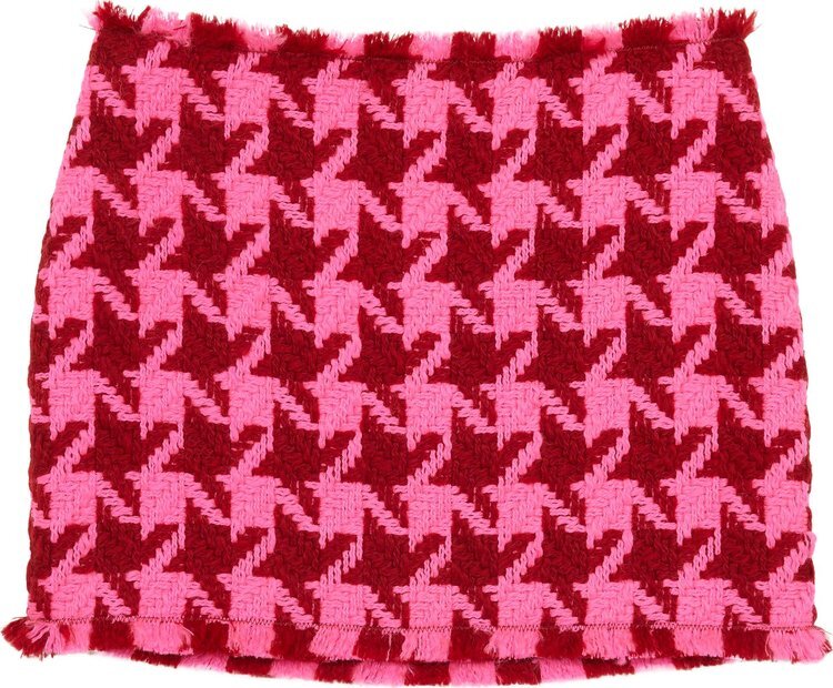 

Юбка Versace Frayed Tweed Mini Skirt 'Parade Red/Fuchsia', красный