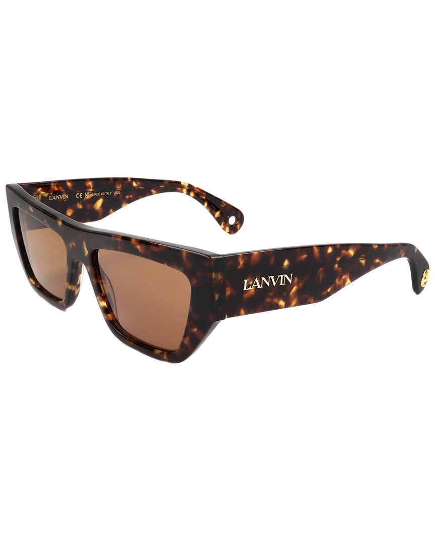 

LANVIN женские солнцезащитные очки LVN652S 55 мм, цвет dark tortoise