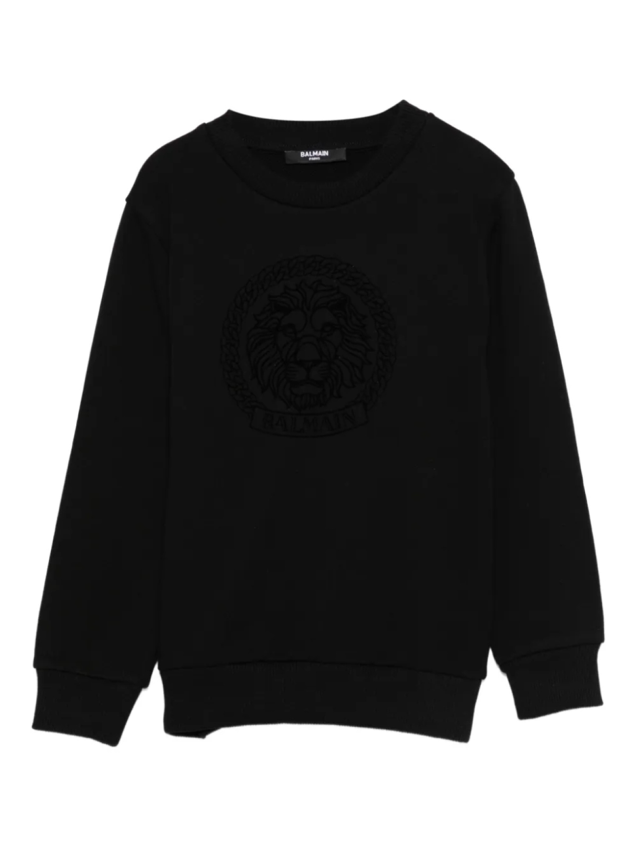 

Толстовка Balmain Kids с эмблемой льва, черный