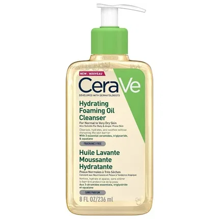 Масло для умывания увлажняющее CeraVe Hydrating Foaming Oil, 236 мл