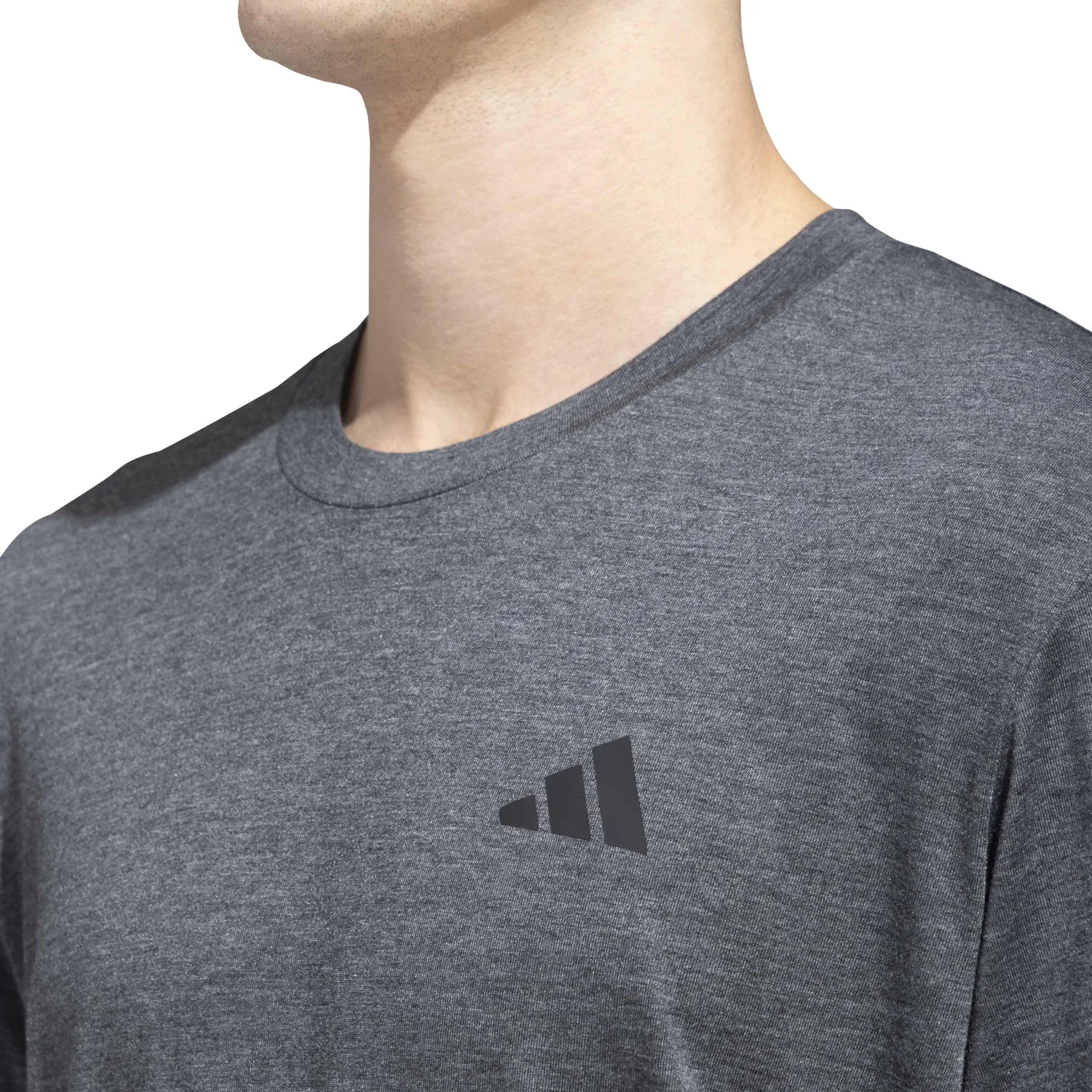 Мужская футболка с принтом Train Essentials Training Tee adidas, Dark Grey/White/Black — фото 4