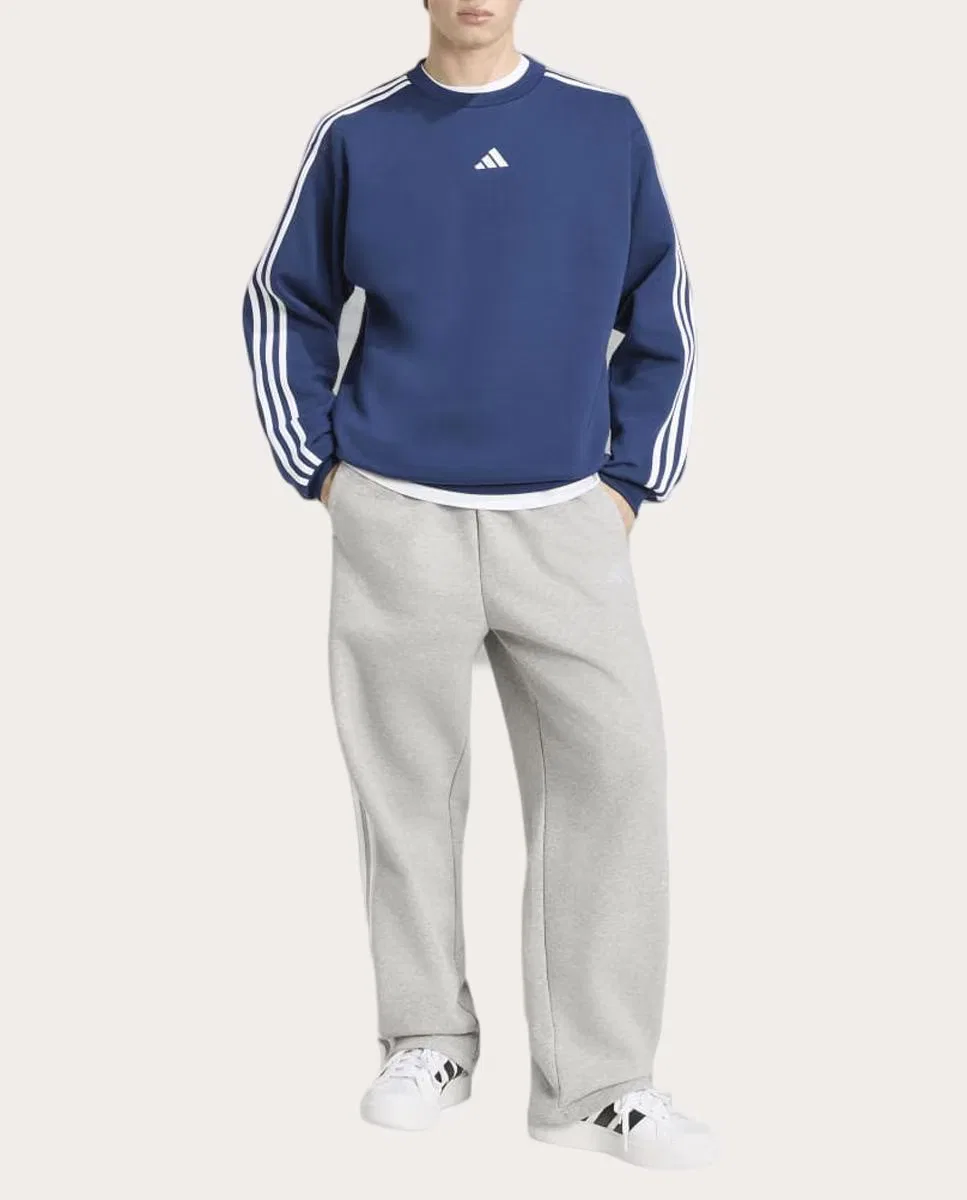 Мужская толстовка, Essentials, adidas, темно-синий — фото 3