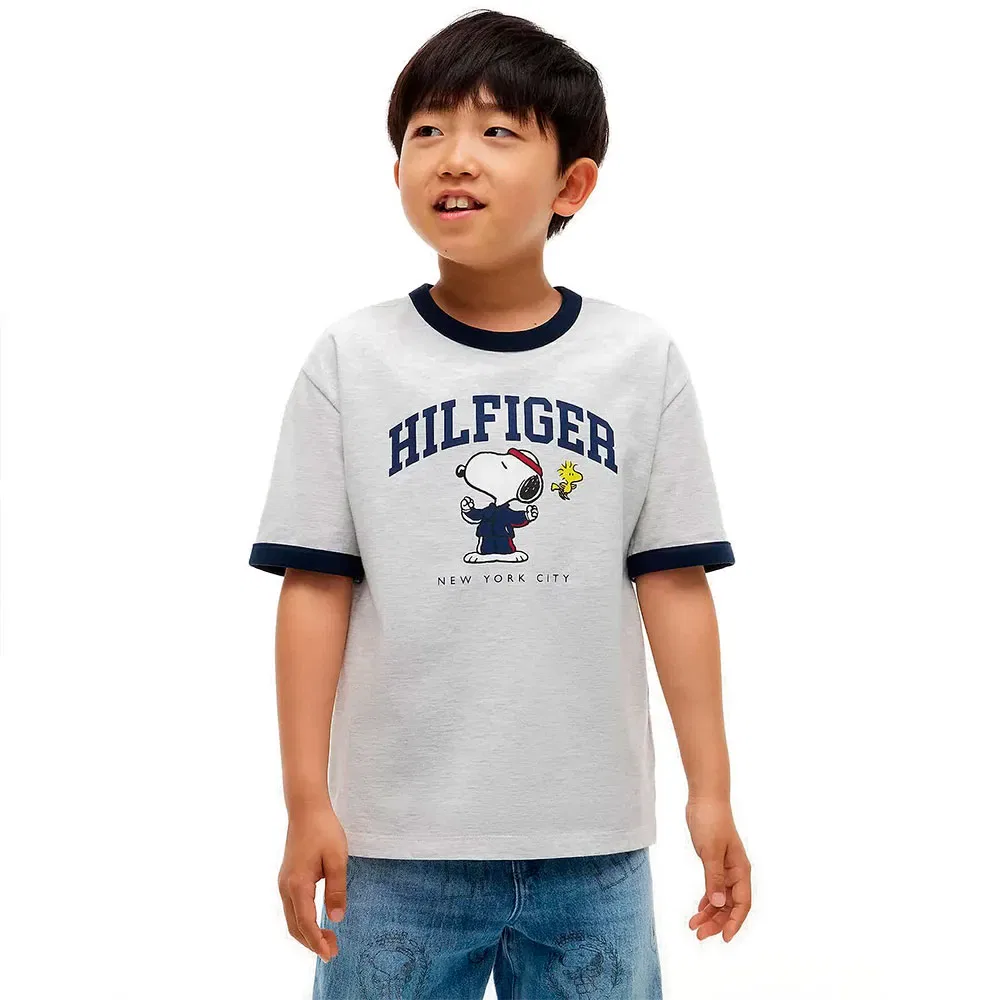 Детская футболка с принтом Tommy hilfiger, Grey