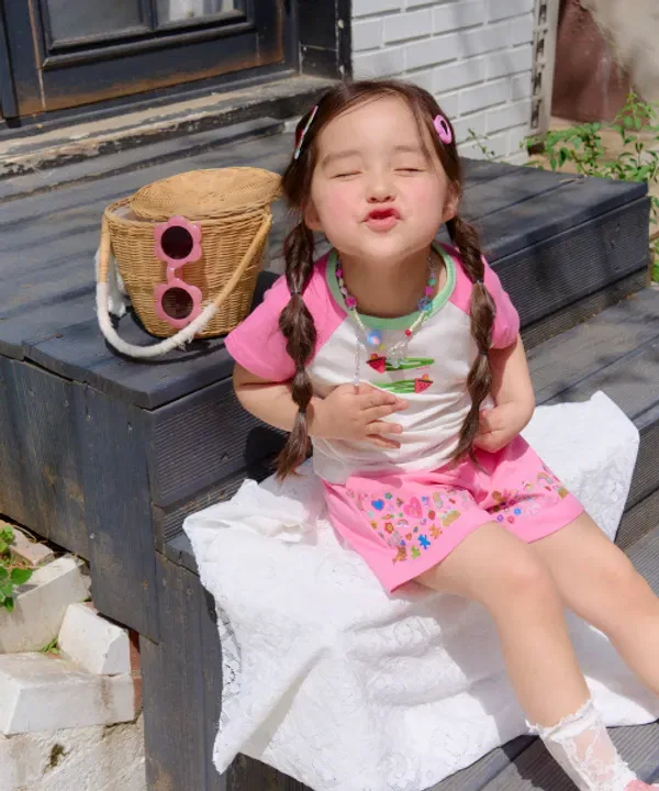 Шорты с принтом Summer Sticker, Chouchoushasha, розовый